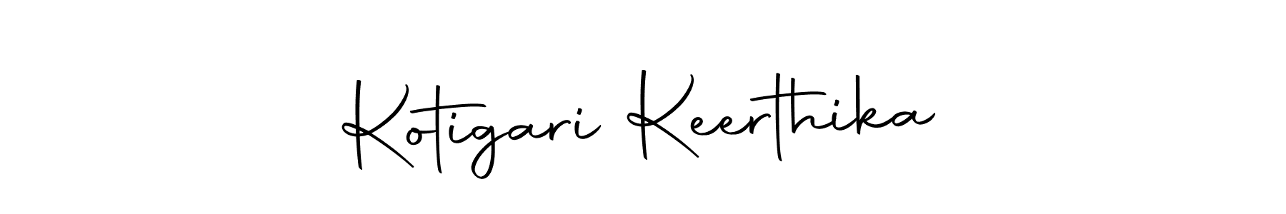 Design your own signature with our free online signature maker. With this signature software, you can create a handwritten (Autography-DOLnW) signature for name Kotigari Keerthika. Kotigari Keerthika signature style 10 images and pictures png