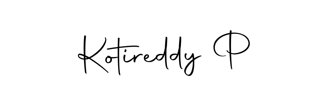 How to make Kotireddy P signature? Autography-DOLnW is a professional autograph style. Create handwritten signature for Kotireddy P name. Kotireddy P signature style 10 images and pictures png