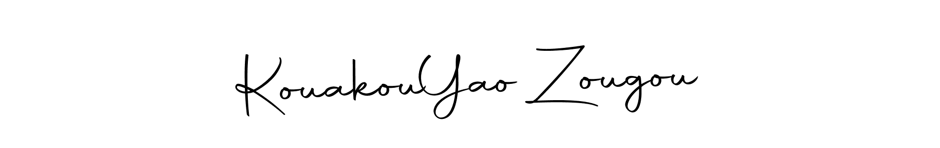 Create a beautiful signature design for name Kouakou  Yao Zougou. With this signature (Autography-DOLnW) fonts, you can make a handwritten signature for free. Kouakou  Yao Zougou signature style 10 images and pictures png