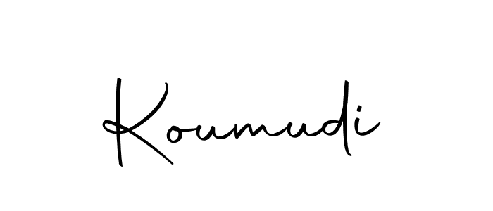 Use a signature maker to create a handwritten signature online. With this signature software, you can design (Autography-DOLnW) your own signature for name Koumudi. Koumudi signature style 10 images and pictures png