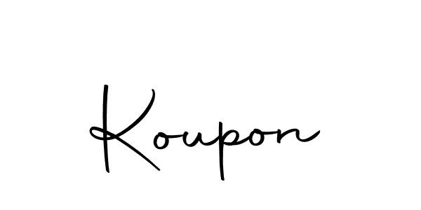 Create a beautiful signature design for name Koupon. With this signature (Autography-DOLnW) fonts, you can make a handwritten signature for free. Koupon signature style 10 images and pictures png