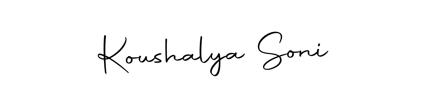 You should practise on your own different ways (Autography-DOLnW) to write your name (Koushalya Soni) in signature. don't let someone else do it for you. Koushalya Soni signature style 10 images and pictures png