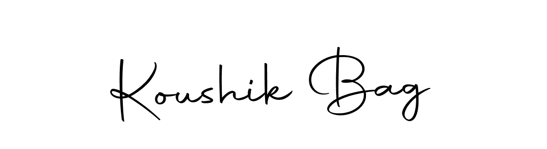 How to make Koushik Bag signature? Autography-DOLnW is a professional autograph style. Create handwritten signature for Koushik Bag name. Koushik Bag signature style 10 images and pictures png