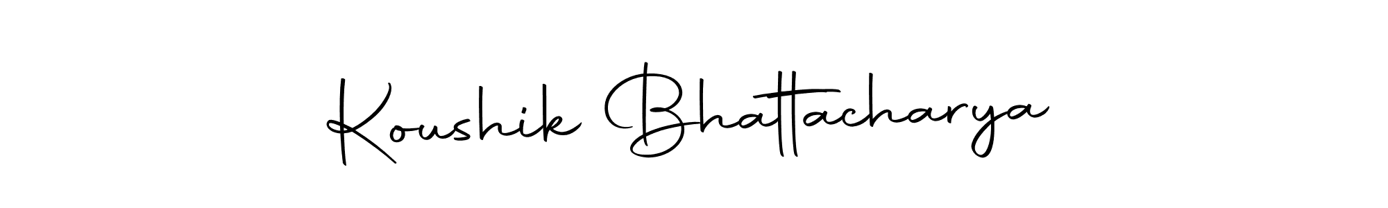 Make a beautiful signature design for name Koushik Bhattacharya. With this signature (Autography-DOLnW) style, you can create a handwritten signature for free. Koushik Bhattacharya signature style 10 images and pictures png