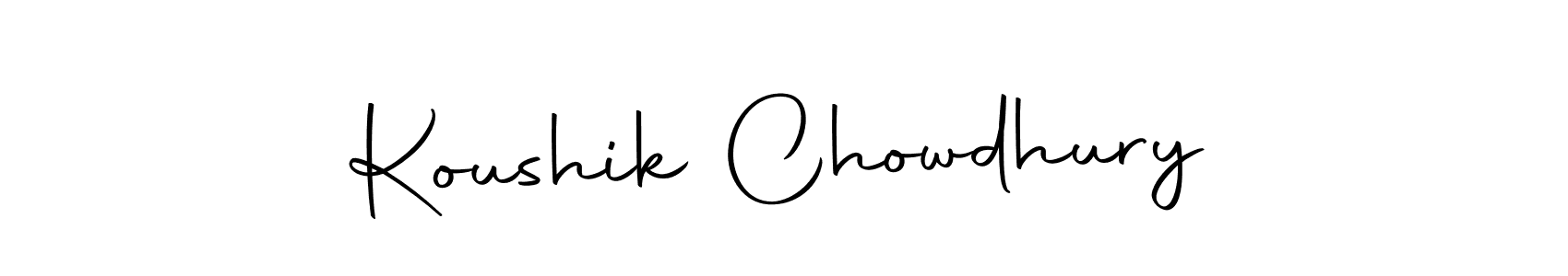 Make a short Koushik Chowdhury signature style. Manage your documents anywhere anytime using Autography-DOLnW. Create and add eSignatures, submit forms, share and send files easily. Koushik Chowdhury signature style 10 images and pictures png