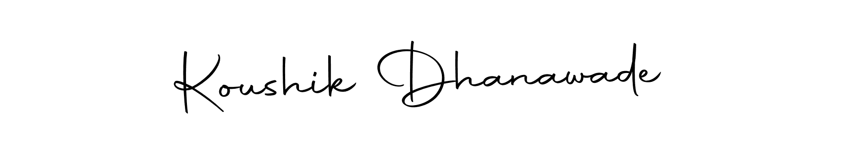 It looks lik you need a new signature style for name Koushik Dhanawade. Design unique handwritten (Autography-DOLnW) signature with our free signature maker in just a few clicks. Koushik Dhanawade signature style 10 images and pictures png