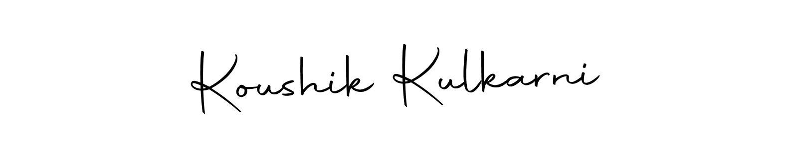 Also we have Koushik Kulkarni name is the best signature style. Create professional handwritten signature collection using Autography-DOLnW autograph style. Koushik Kulkarni signature style 10 images and pictures png
