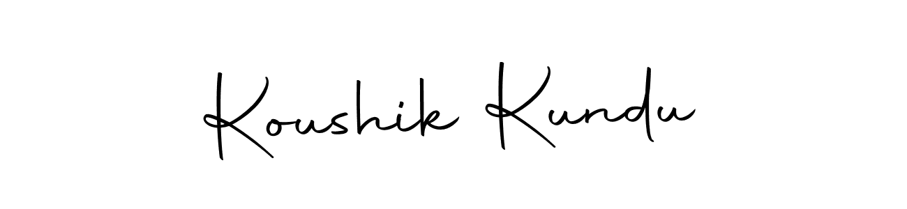 How to make Koushik Kundu name signature. Use Autography-DOLnW style for creating short signs online. This is the latest handwritten sign. Koushik Kundu signature style 10 images and pictures png