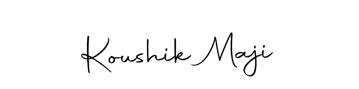 Create a beautiful signature design for name Koushik Maji. With this signature (Autography-DOLnW) fonts, you can make a handwritten signature for free. Koushik Maji signature style 10 images and pictures png