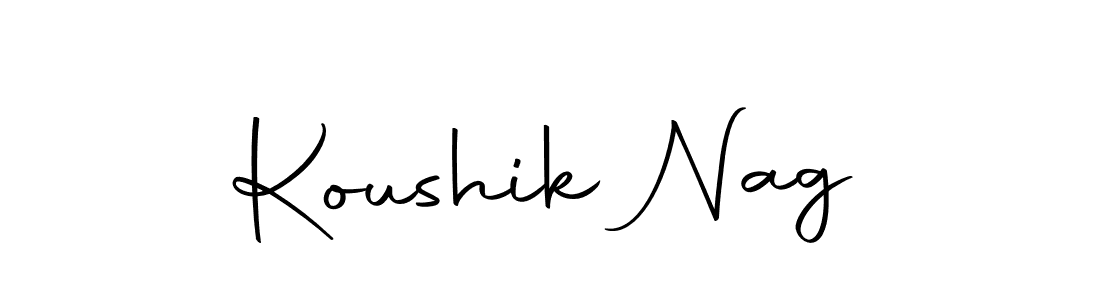 You can use this online signature creator to create a handwritten signature for the name Koushik Nag. This is the best online autograph maker. Koushik Nag signature style 10 images and pictures png