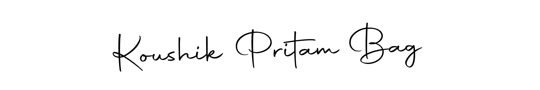 Use a signature maker to create a handwritten signature online. With this signature software, you can design (Autography-DOLnW) your own signature for name Koushik Pritam Bag. Koushik Pritam Bag signature style 10 images and pictures png