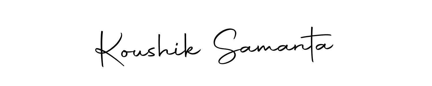You can use this online signature creator to create a handwritten signature for the name Koushik Samanta. This is the best online autograph maker. Koushik Samanta signature style 10 images and pictures png