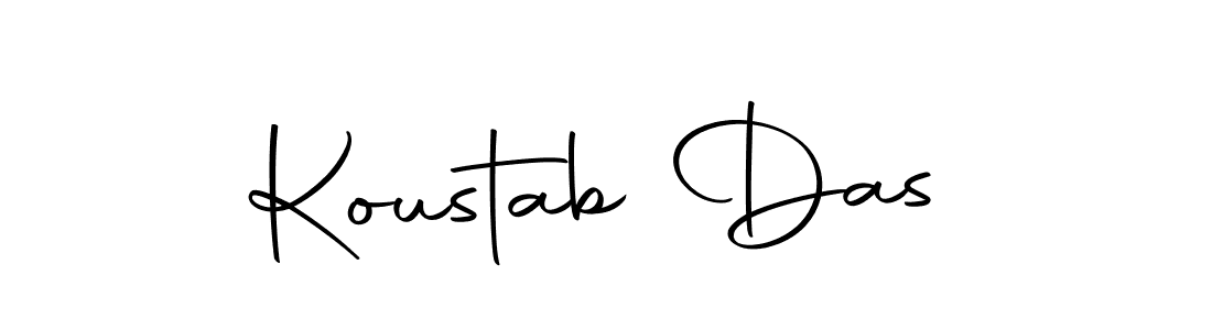 Make a beautiful signature design for name Koustab Das. With this signature (Autography-DOLnW) style, you can create a handwritten signature for free. Koustab Das signature style 10 images and pictures png