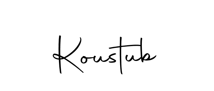 Koustub stylish signature style. Best Handwritten Sign (Autography-DOLnW) for my name. Handwritten Signature Collection Ideas for my name Koustub. Koustub signature style 10 images and pictures png