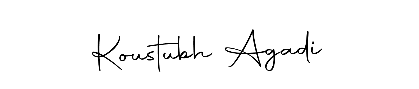 Use a signature maker to create a handwritten signature online. With this signature software, you can design (Autography-DOLnW) your own signature for name Koustubh Agadi. Koustubh Agadi signature style 10 images and pictures png