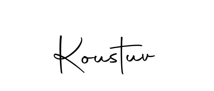 Create a beautiful signature design for name Koustuv. With this signature (Autography-DOLnW) fonts, you can make a handwritten signature for free. Koustuv signature style 10 images and pictures png