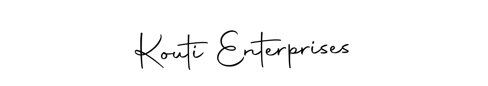 Create a beautiful signature design for name Kouti Enterprises. With this signature (Autography-DOLnW) fonts, you can make a handwritten signature for free. Kouti Enterprises signature style 10 images and pictures png