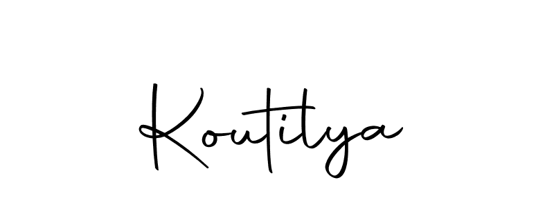 You can use this online signature creator to create a handwritten signature for the name Koutilya. This is the best online autograph maker. Koutilya signature style 10 images and pictures png