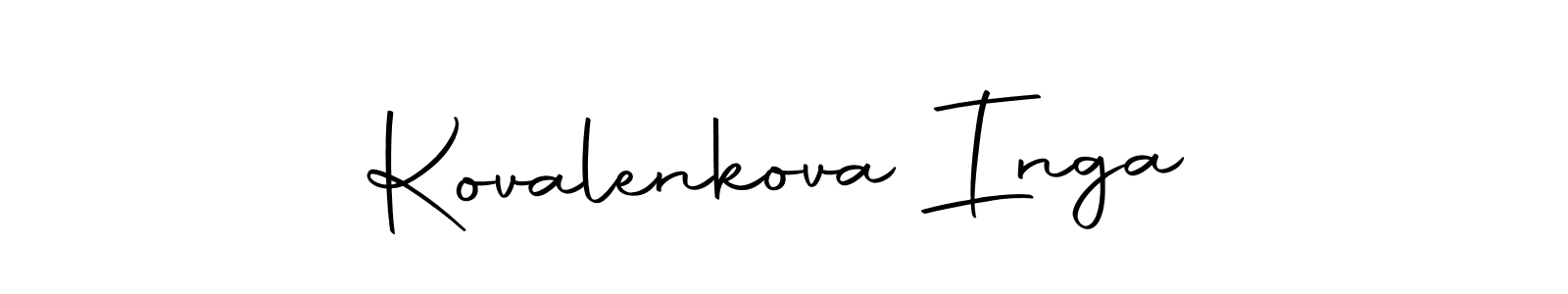 Make a beautiful signature design for name Kovalenkova Inga. With this signature (Autography-DOLnW) style, you can create a handwritten signature for free. Kovalenkova Inga signature style 10 images and pictures png