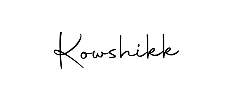 Make a beautiful signature design for name Kowshikk. With this signature (Autography-DOLnW) style, you can create a handwritten signature for free. Kowshikk signature style 10 images and pictures png