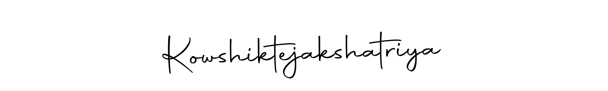 Create a beautiful signature design for name Kowshiktejakshatriya. With this signature (Autography-DOLnW) fonts, you can make a handwritten signature for free. Kowshiktejakshatriya signature style 10 images and pictures png