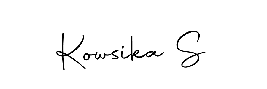 The best way (Autography-DOLnW) to make a short signature is to pick only two or three words in your name. The name Kowsika S include a total of six letters. For converting this name. Kowsika S signature style 10 images and pictures png