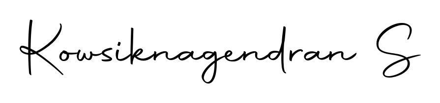 Turn your name Kowsiknagendran S into a signature brand with Autography-DOLnW styling. Download in standard PNG or transparent format anytime. Kowsiknagendran S signature style 10 images and pictures png
