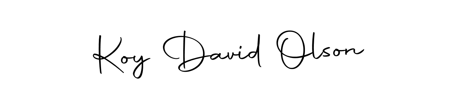 Design your own signature with our free online signature maker. With this signature software, you can create a handwritten (Autography-DOLnW) signature for name Koy David Olson. Koy David Olson signature style 10 images and pictures png