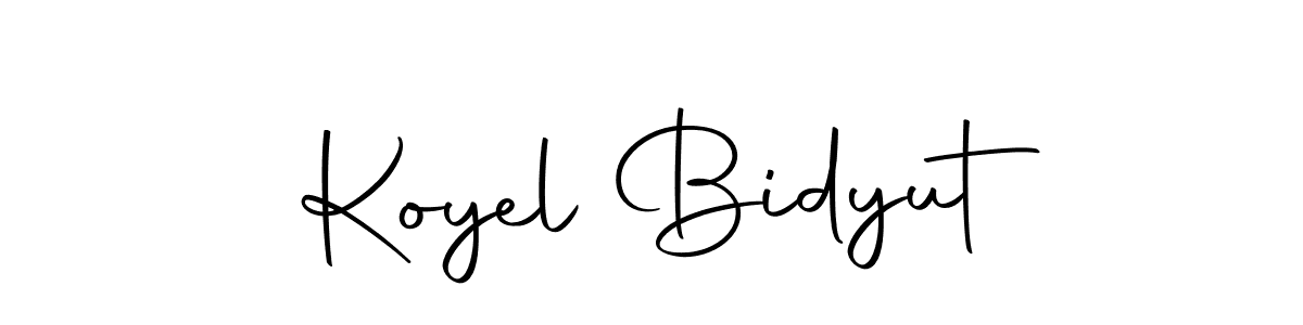 if you are searching for the best signature style for your name Koyel Bidyut. so please give up your signature search. here we have designed multiple signature styles  using Autography-DOLnW. Koyel Bidyut signature style 10 images and pictures png
