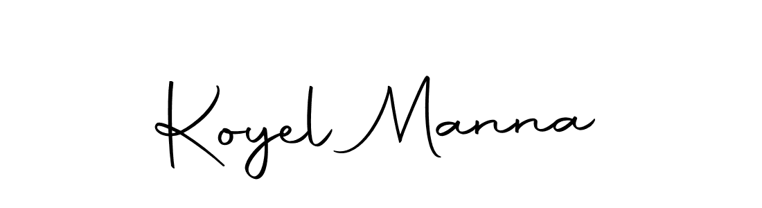 Create a beautiful signature design for name Koyel Manna. With this signature (Autography-DOLnW) fonts, you can make a handwritten signature for free. Koyel Manna signature style 10 images and pictures png