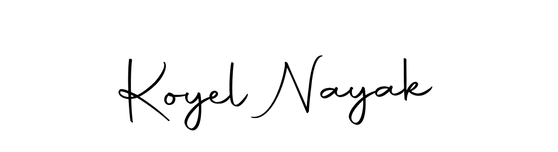 How to make Koyel Nayak name signature. Use Autography-DOLnW style for creating short signs online. This is the latest handwritten sign. Koyel Nayak signature style 10 images and pictures png