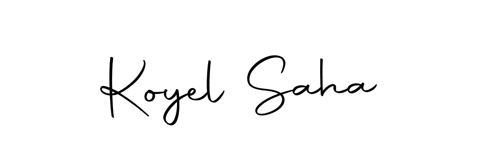 Koyel Saha stylish signature style. Best Handwritten Sign (Autography-DOLnW) for my name. Handwritten Signature Collection Ideas for my name Koyel Saha. Koyel Saha signature style 10 images and pictures png