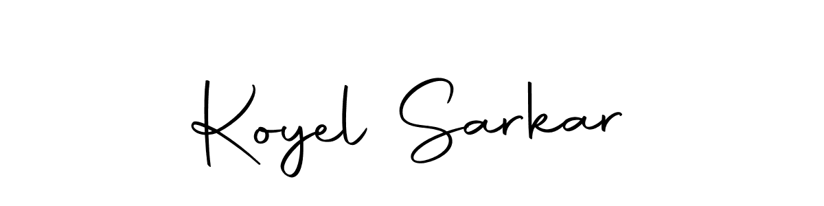 Create a beautiful signature design for name Koyel Sarkar. With this signature (Autography-DOLnW) fonts, you can make a handwritten signature for free. Koyel Sarkar signature style 10 images and pictures png