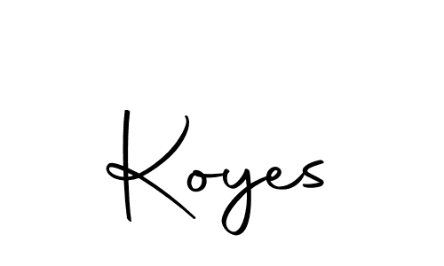 Create a beautiful signature design for name Koyes. With this signature (Autography-DOLnW) fonts, you can make a handwritten signature for free. Koyes signature style 10 images and pictures png