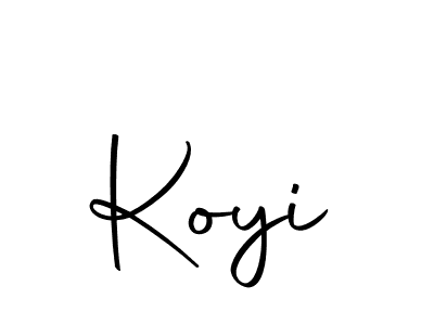 Make a beautiful signature design for name Koyi. With this signature (Autography-DOLnW) style, you can create a handwritten signature for free. Koyi signature style 10 images and pictures png