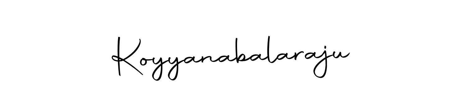 Design your own signature with our free online signature maker. With this signature software, you can create a handwritten (Autography-DOLnW) signature for name Koyyanabalaraju. Koyyanabalaraju signature style 10 images and pictures png