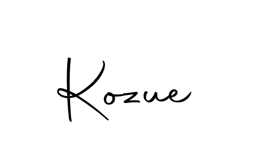 Design your own signature with our free online signature maker. With this signature software, you can create a handwritten (Autography-DOLnW) signature for name Kozue. Kozue signature style 10 images and pictures png