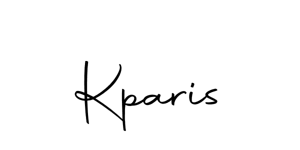 Use a signature maker to create a handwritten signature online. With this signature software, you can design (Autography-DOLnW) your own signature for name Kparis. Kparis signature style 10 images and pictures png