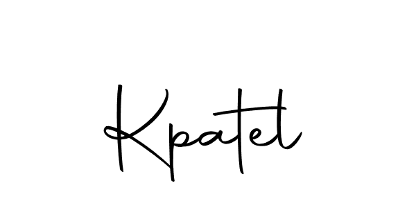 Create a beautiful signature design for name Kpatel. With this signature (Autography-DOLnW) fonts, you can make a handwritten signature for free. Kpatel signature style 10 images and pictures png