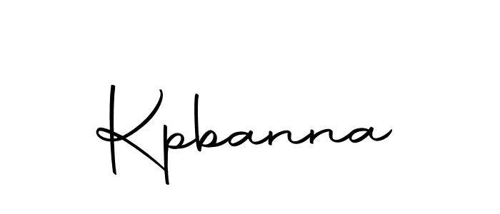 Make a beautiful signature design for name Kpbanna. With this signature (Autography-DOLnW) style, you can create a handwritten signature for free. Kpbanna signature style 10 images and pictures png