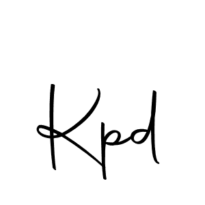 Create a beautiful signature design for name Kpd. With this signature (Autography-DOLnW) fonts, you can make a handwritten signature for free. Kpd signature style 10 images and pictures png