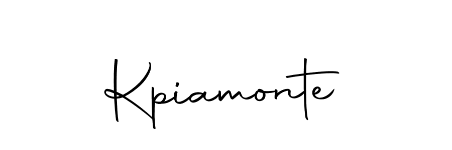 Create a beautiful signature design for name Kpiamonte. With this signature (Autography-DOLnW) fonts, you can make a handwritten signature for free. Kpiamonte signature style 10 images and pictures png