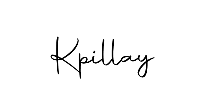 Create a beautiful signature design for name Kpillay. With this signature (Autography-DOLnW) fonts, you can make a handwritten signature for free. Kpillay signature style 10 images and pictures png