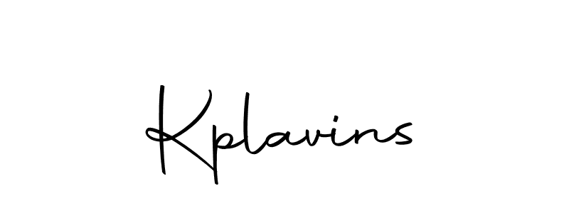 Create a beautiful signature design for name Kplavins. With this signature (Autography-DOLnW) fonts, you can make a handwritten signature for free. Kplavins signature style 10 images and pictures png