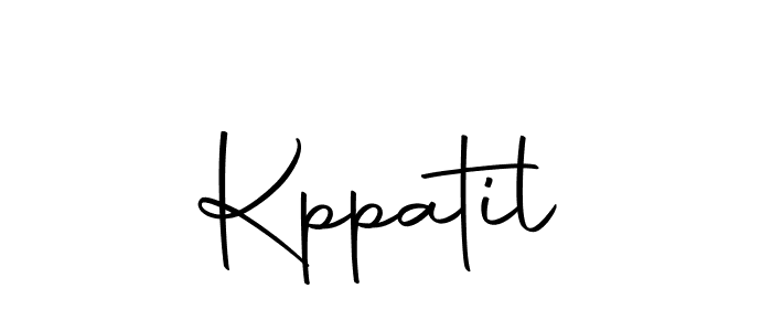 You should practise on your own different ways (Autography-DOLnW) to write your name (Kppatil) in signature. don't let someone else do it for you. Kppatil signature style 10 images and pictures png