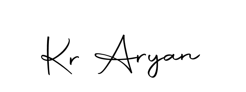 if you are searching for the best signature style for your name Kr Aryan. so please give up your signature search. here we have designed multiple signature styles  using Autography-DOLnW. Kr Aryan signature style 10 images and pictures png