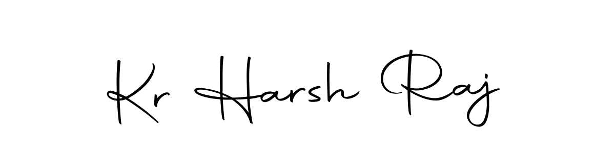 Make a beautiful signature design for name Kr Harsh Raj. With this signature (Autography-DOLnW) style, you can create a handwritten signature for free. Kr Harsh Raj signature style 10 images and pictures png