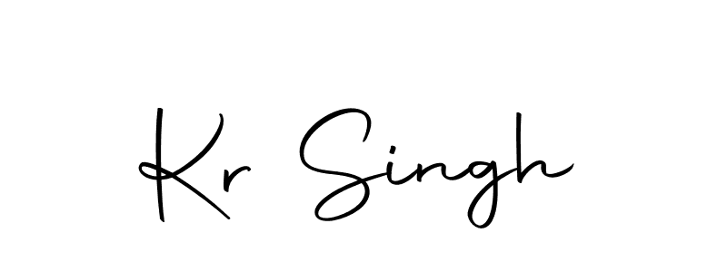 if you are searching for the best signature style for your name Kr Singh. so please give up your signature search. here we have designed multiple signature styles  using Autography-DOLnW. Kr Singh signature style 10 images and pictures png