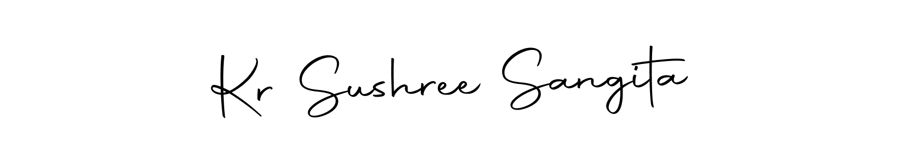 Also we have Kr Sushree Sangita name is the best signature style. Create professional handwritten signature collection using Autography-DOLnW autograph style. Kr Sushree Sangita signature style 10 images and pictures png