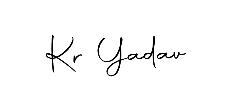 Similarly Autography-DOLnW is the best handwritten signature design. Signature creator online .You can use it as an online autograph creator for name Kr Yadav. Kr Yadav signature style 10 images and pictures png